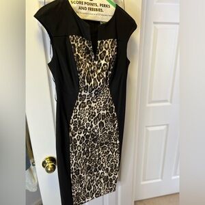 Dress barn snow leopard dress